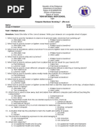 Pretest Grade 7 Chs