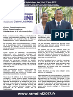 Profession de Foi Hugues Dit Philippe Ramdini - Législatives 4e Circonscription de La Guadeloupe