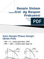 Desain Sistem Kontrol DG Respon Frekuensi