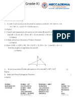 Weekly Test GR-10 Triangles Paper-1