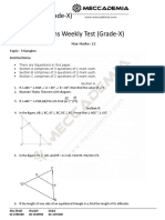 Weekly Test GR-10 Triangles Paper-2