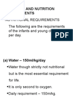 Nutritional and Nutritional Requirements