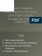 Pengantar Kependudukan Dan Demografi