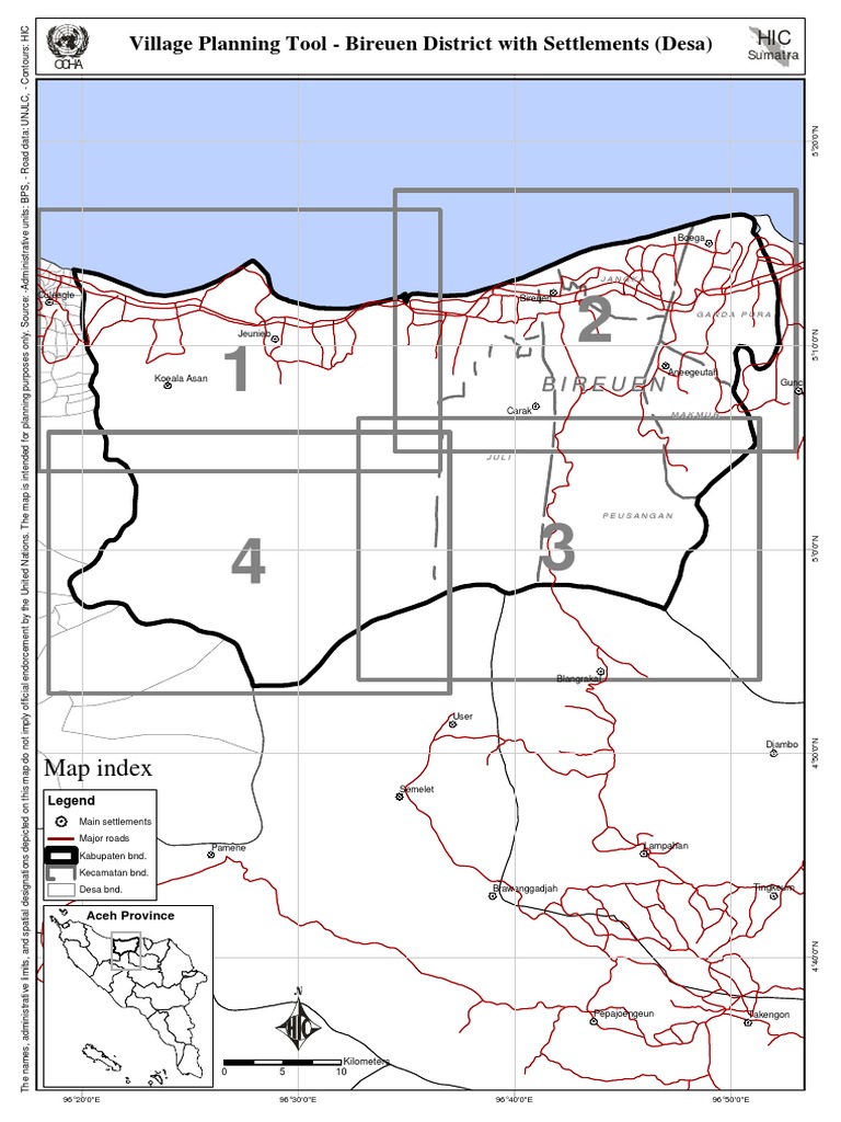 Bireuen District Village Planning Map | PDF | Visual Journalism ...