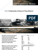 B I 1A Fundamentals of Reservoir Phase Behavior