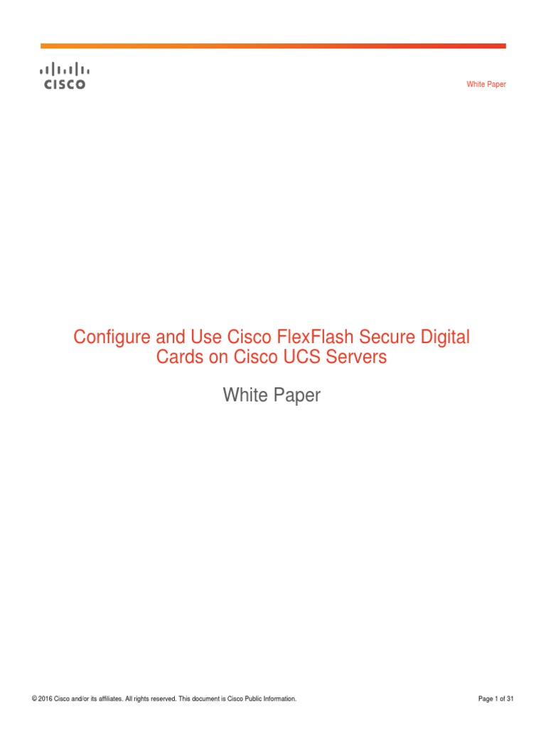 Cisco UCS Boot From SDCard | PDF | Secure Digital | Booting