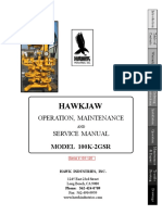 Hawkjaw Sr. Manual 100K-2GSR Serial Numbers 101 To 120