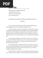 Resumo - Metodologia Do Ensino de Ciências Como Produção Social