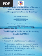 The PPSAS and The Revised Chart of Accounts: Tools To Enhance Accountability and Transparency in Financial Reporting