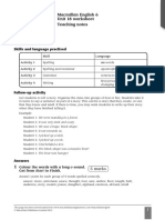 Macmillan English 6 Unit 18 Worksheet Teaching Notes: Colour The Words With A Long o Sound. Get From Start To Finish