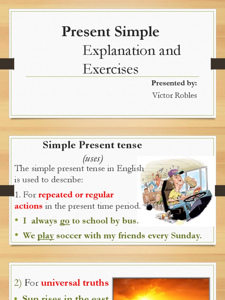 Simple Present Tense Guide and Exercises | PDF | Language Families ...