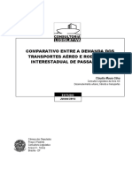 Comparativo Entre A Demanda Dos Transportes Aere e Rodoviario