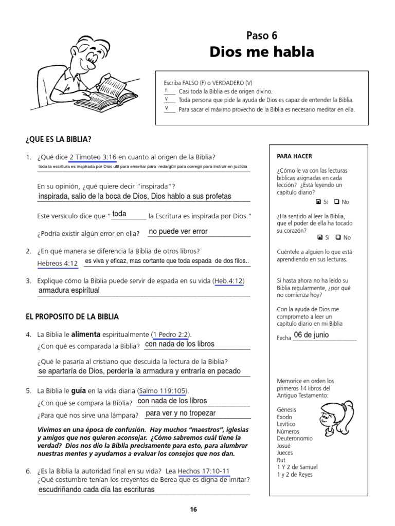 Paso 6 Dios Me Habla (NVC1) Distributed PDF Viejo Testamento
