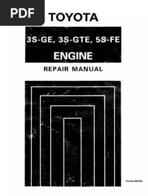 3sge 3sgte 5sfe Engine Repair Manual PDF | PDF