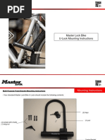 Master Lock Bike U-Lock Mounting Instructions