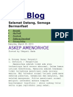 Day Blog: Askep Amenorhoe