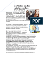 Conflictos adolescentes: causas y consecuencias