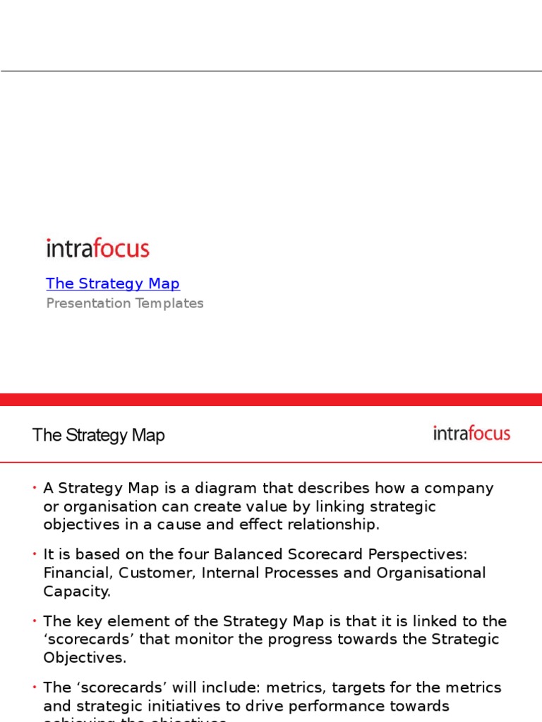Strategy Map and Balanced Scorecard Guide | PDF | Strategic Management ...