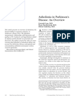 Anhedonia in Parkinson 'S Disease: An Overview