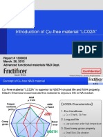 Introduction of Cu Free Material (GM)