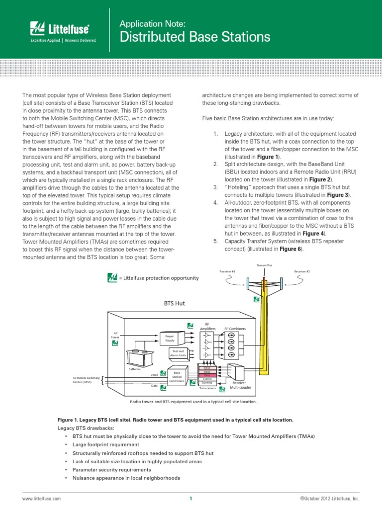 Distributed Base Stations: Application Note | PDF | Base Station ...
