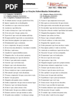 Classifique as Orações Subordinadas Substantivas