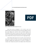 Theory of Conscientization and Dialogue: A. Proponent's Background