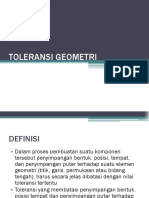 Toleransi Geometri