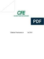 Estado Financiero CFE Anual 2016
