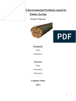 Proposal Improvement of Environmental Problem Caused by Timber Sawing