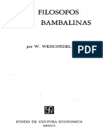 W. Weischedel - Los Filosofos Entre Bambalinas