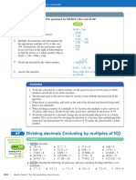 Dividing Decimals (Including by Multiples of 10)