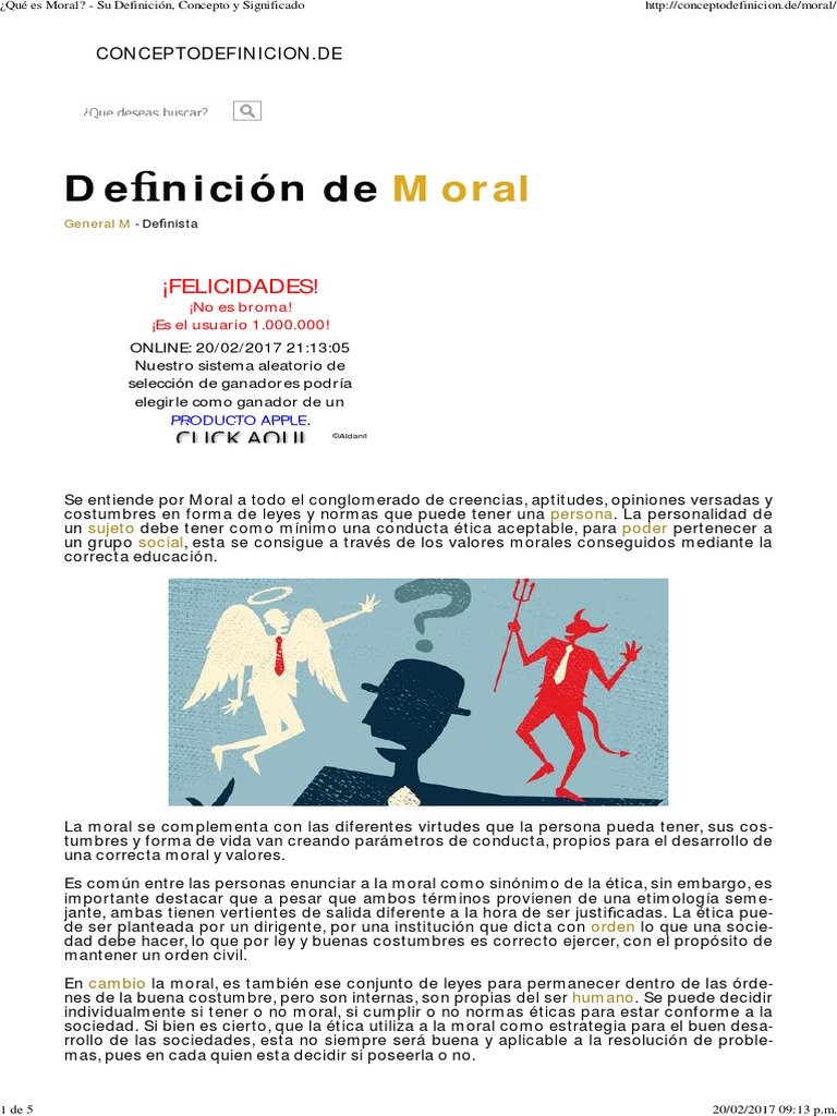 ¿Qué Es Moral_ Su Definición, Concepto y Significado