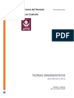 Teorías Inmanentistas Tarea