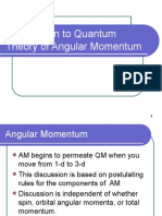 Introduction To Quantum Theory of Angular Momentum