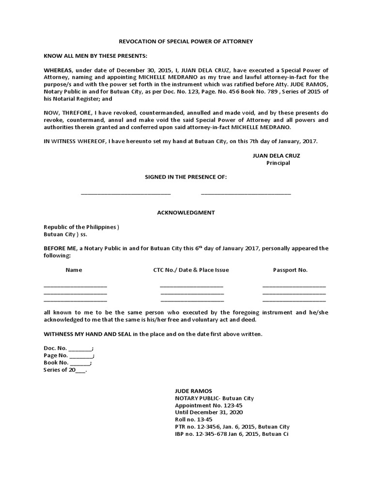 Legal Form | PDF | Power Of Attorney | Notary Public