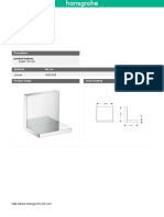 Axor Showercollection Shelf 12 X 12: Product Data Sheet PDF