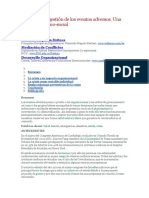 La Crisis en La Gestión de Los Eventos Adversos