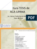 Estructura de Tesis Por Lic. FREDY GARCIA