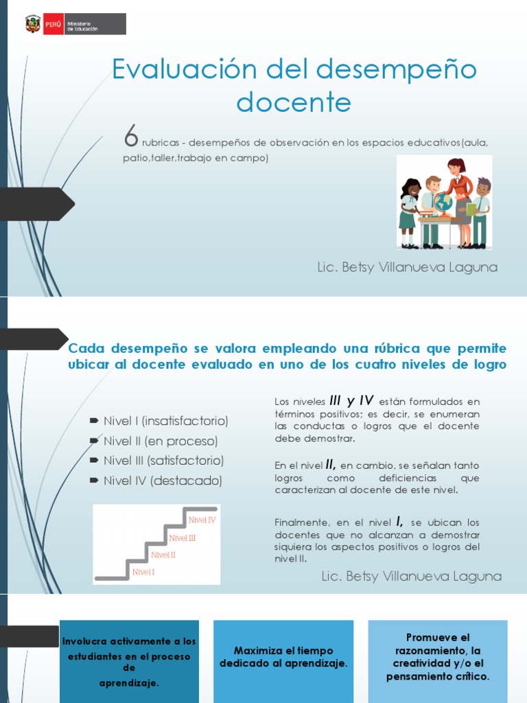 Evaluacin Del Desempeo Docente 20172 170309021149 | PDF | Rúbrica ...