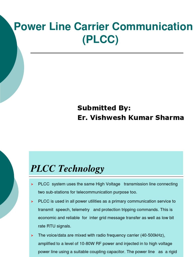 Power Line Carrier Communication Overview | PDF | Electric Power ...