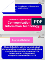 Communication and Information Technology: Pertemuan 04 (Fourth Meeting)