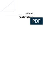 Validation Chapter Overview