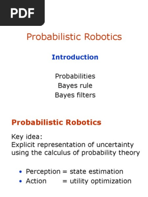probability robotics