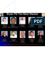 Bryan Police Ten Most Wanted (Aug 2010)