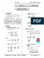 II BIM - 5to. Año - ALG - Guía 7 - Racionalización