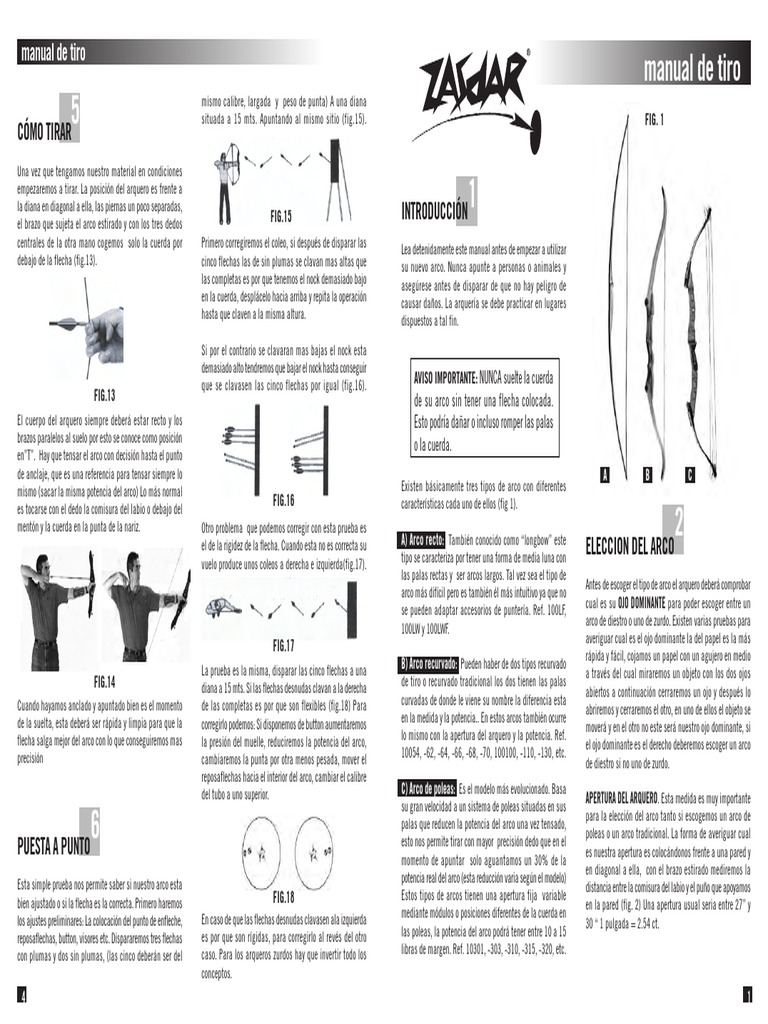 Manual de Tiro Con Arco | PDF | Tiro al arco | Puntería
