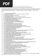 Self Rating Questionaire-PEC