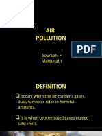 AIR Pollution: Sourabh. H Manjunath