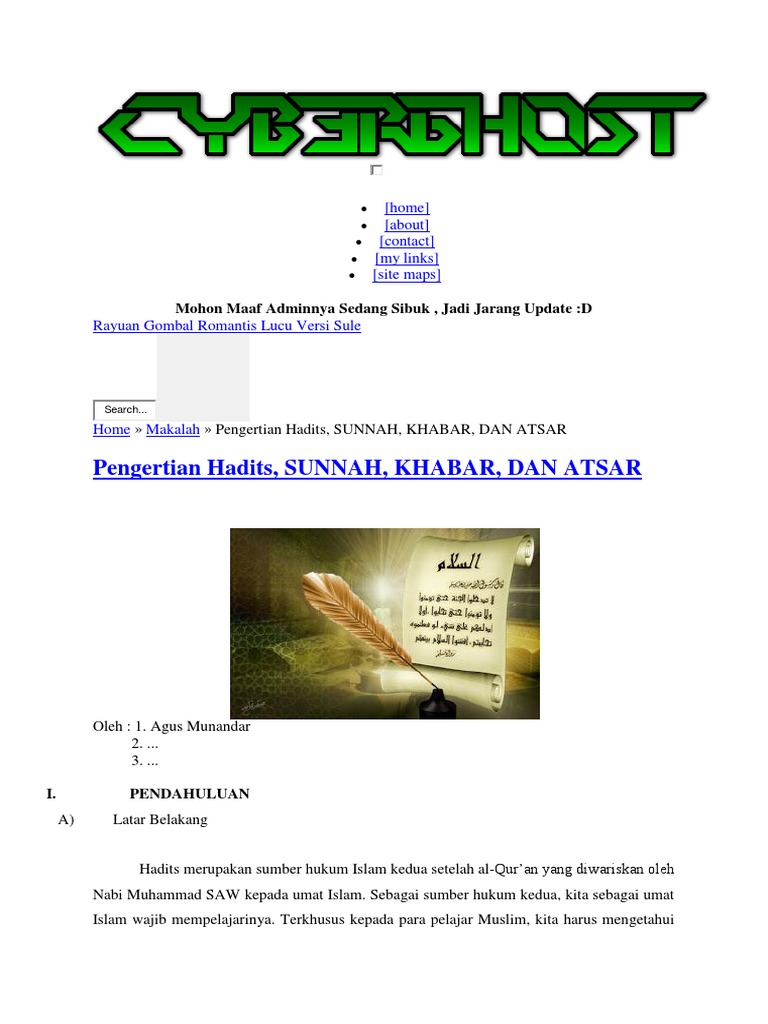Pengertian Hadist